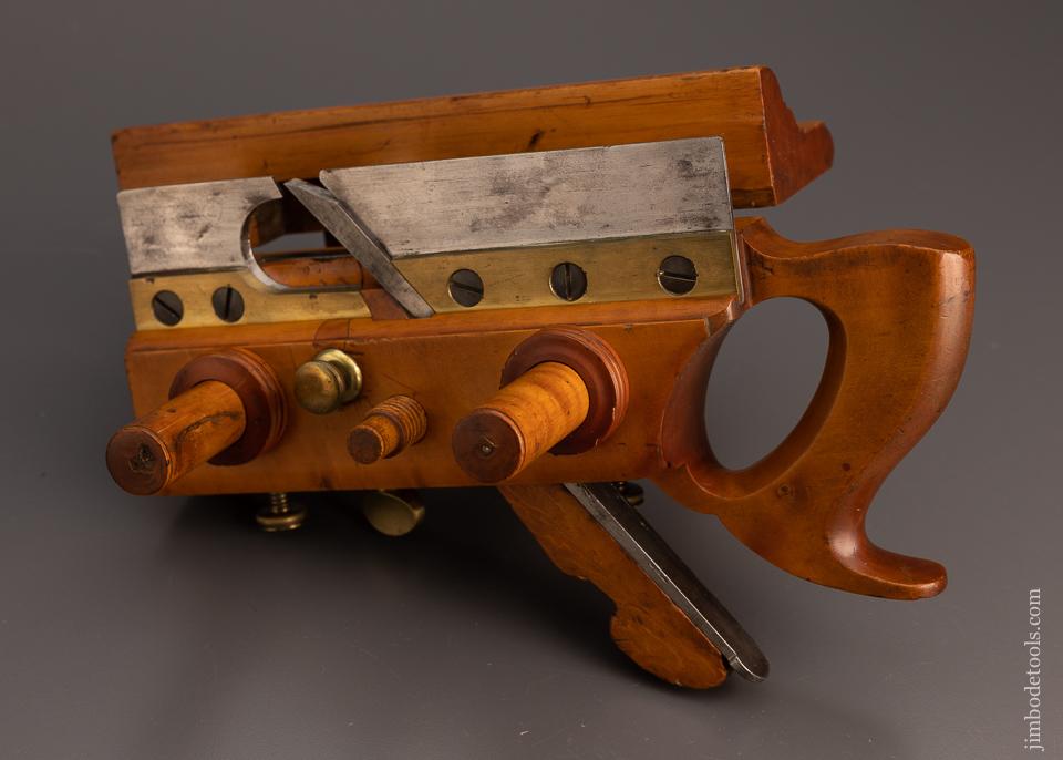 Gorgeous and Fine OHIO TOOL CO. No. 110 Boxwood Center Wheel Plow Plane - EXCELSIOR 99790