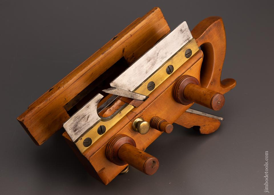Gorgeous and Fine OHIO TOOL CO. No. 110 Boxwood Center Wheel Plow Plane - EXCELSIOR 99790