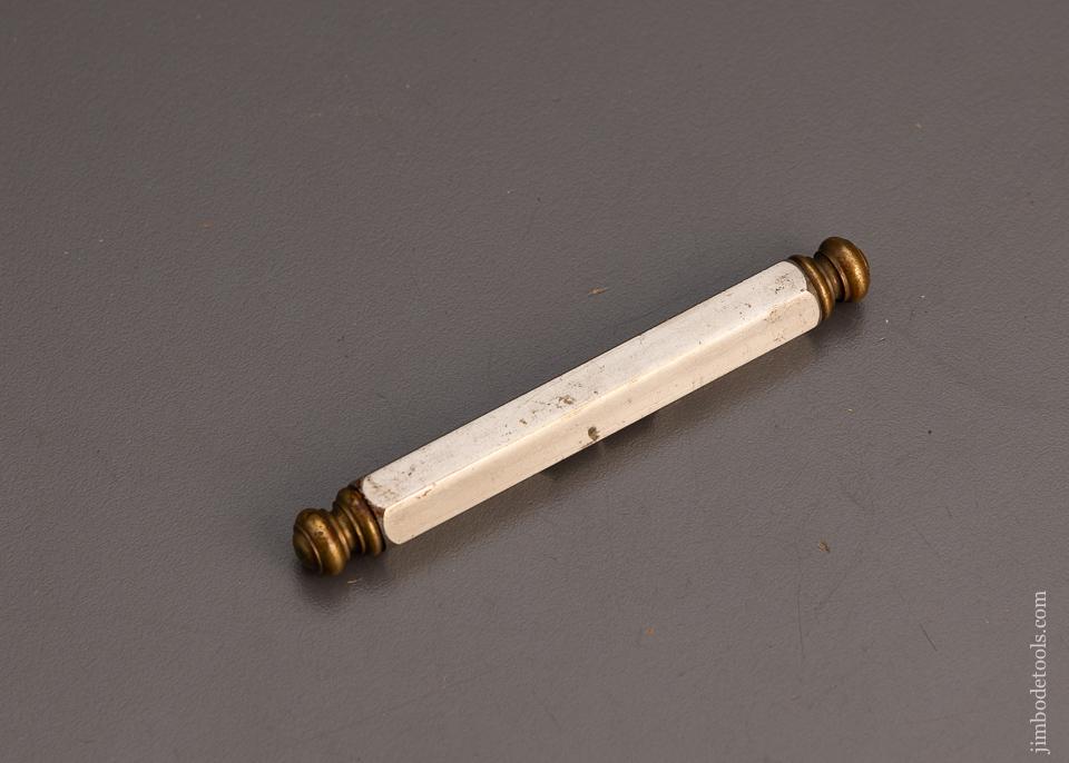 Rare & Near Mint DAVIS Octagonal Pocket Level with Finials - EXCELSIOR 99987