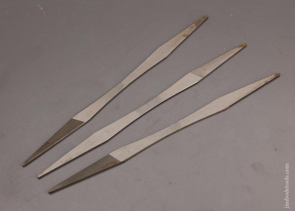 3 New Old Stock Auger Bit Files - 100164M