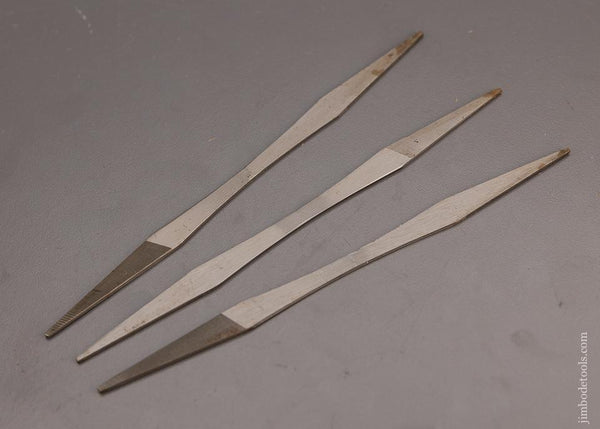 3 New Old Stock Auger Bit Files - 100164M