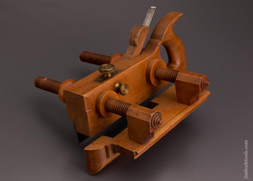 Fine A. HOWLAND & CO. Beech & Boxwood Handled Screw Arm Plow Plane - 116994