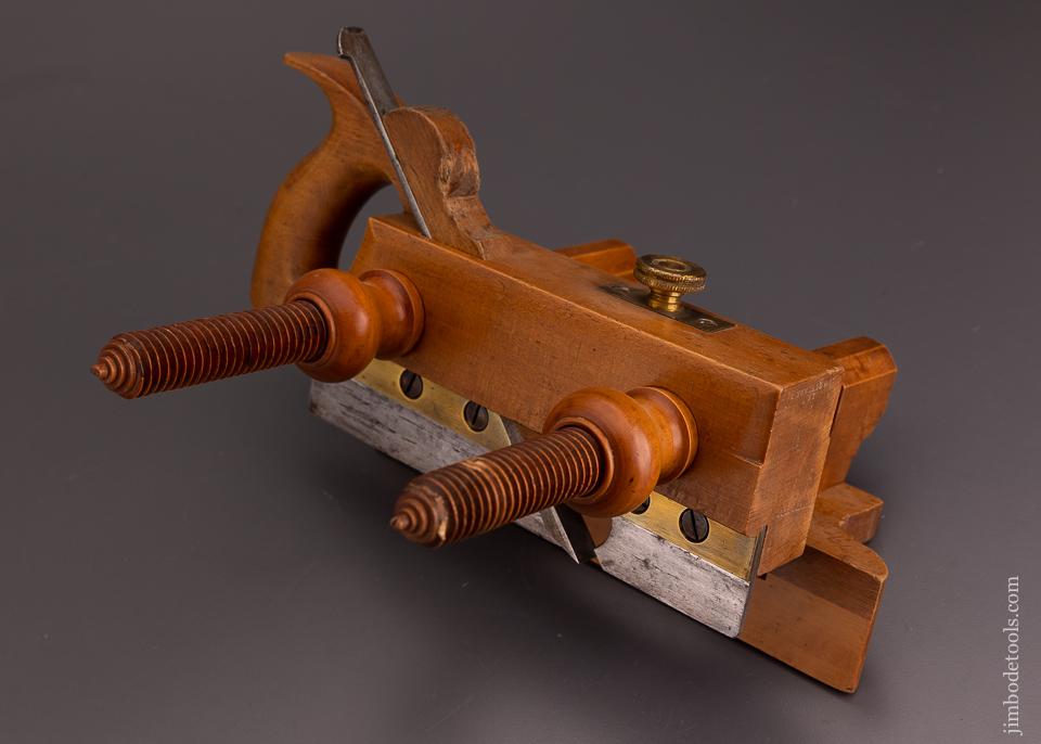 Fine A. HOWLAND & CO. Beech & Boxwood Handled Screw Arm Plow Plane - 116994