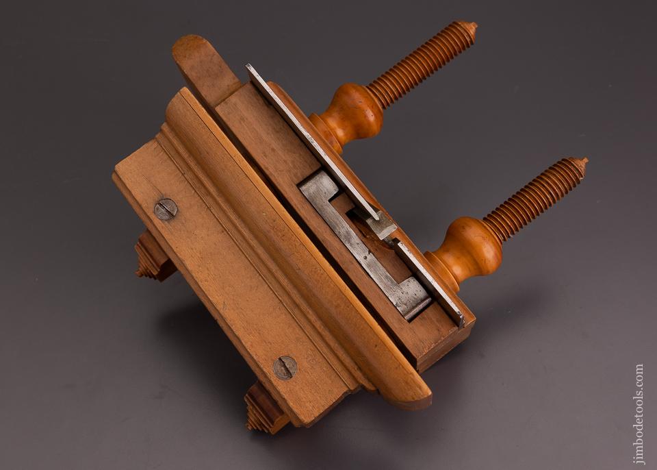 Fine A. HOWLAND & CO. Beech & Boxwood Handled Screw Arm Plow Plane - 116994