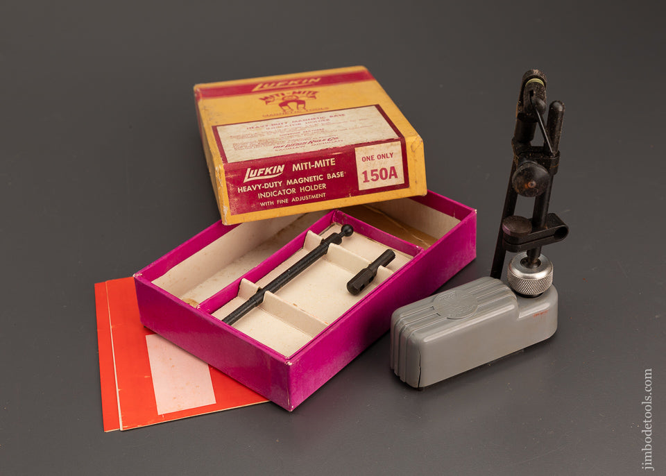 LUFKIN No. 150 Heavy Duty Magnetic Base Indicator Holder in Box - 101323
