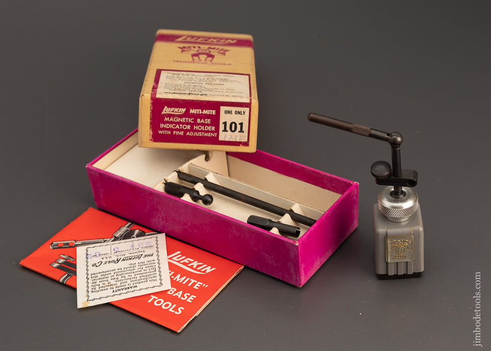 LUFKIN 101 Magnetic Base Indicator Holder in Box - 101834
