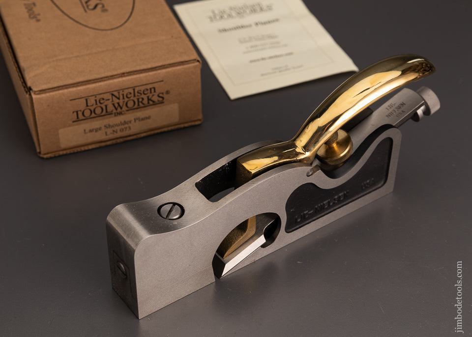 LIE NIELSEN L-N 073 Large Shoulder Plane Dead Mint in Box - 103001