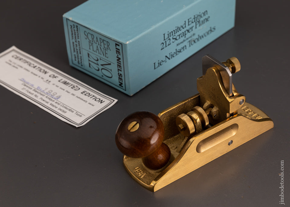 LIE NIELSEN No. 212 Scraper Plane Dead Mint in Box LIMITED EDITION - 103147