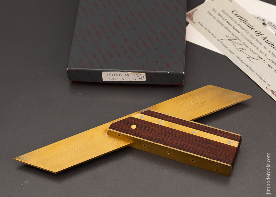BRIDGE CITY TOOL WORKS MS-1.5 Miter Square in Box - 103575