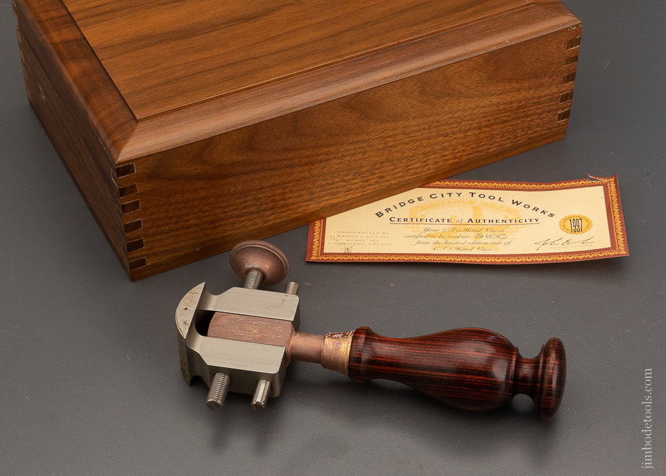 BRIDGE CITY TOOL WORKS CT-5 Hand Vise in Original Box - 104089