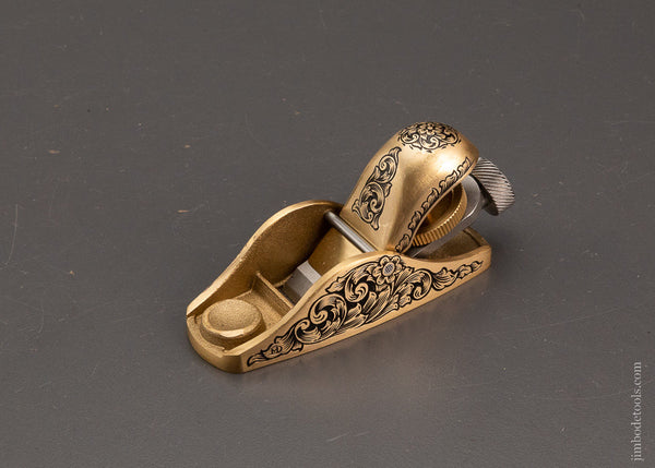 Pretty Adjustable Bronze Block Plane Engraved by MIKHAIL DAVYDOV - 104190