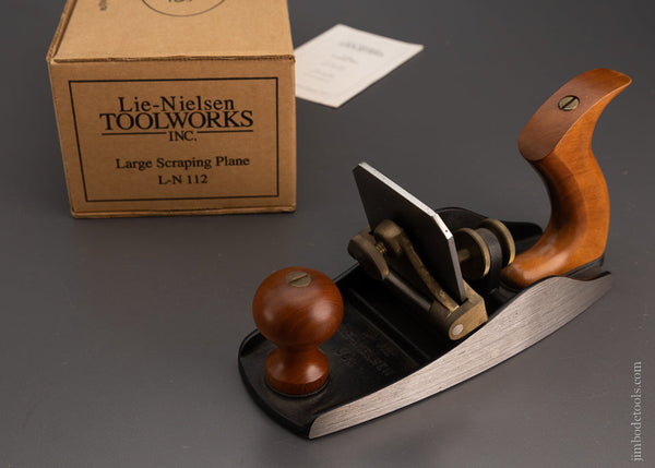 LIE NIELSEN  No. 112 Large Scraper Plane Mint in Original Box - 104519