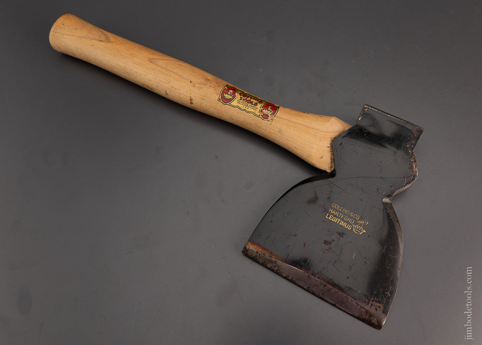 New Old Stock COLLINS HARTFORD Single Bevel Side Axe with Decal - 104679
