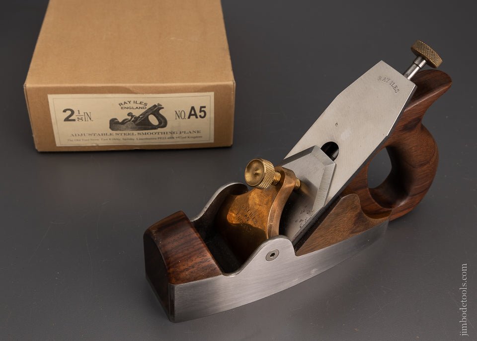 RAY ISLES ENGLAND No. A5 Adjustable Steel Smooth Plane Mint in Box - 105277