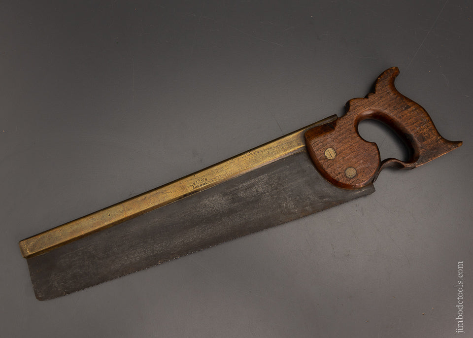 Early Brass Back Tenon Saw by I. PAGDIN 1828-41 - 105813