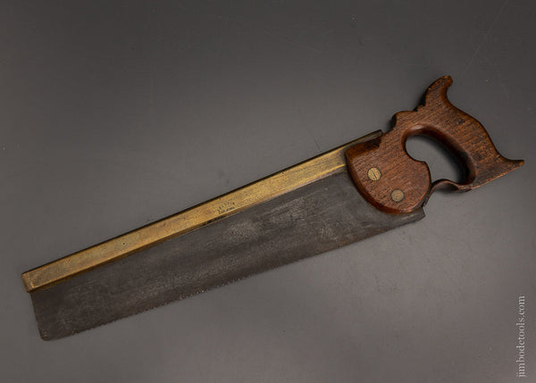 Early Brass Back Tenon Saw by I. PAGDIN 1828-41 - 105813
