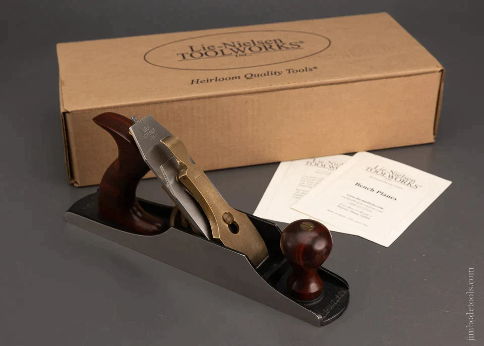 Long-Ago DISCONTINUED Dead Mint in Box LIE NIELSEN No. 5 1/4 Junior Jack Plane with Cocobolo Handles - 105936