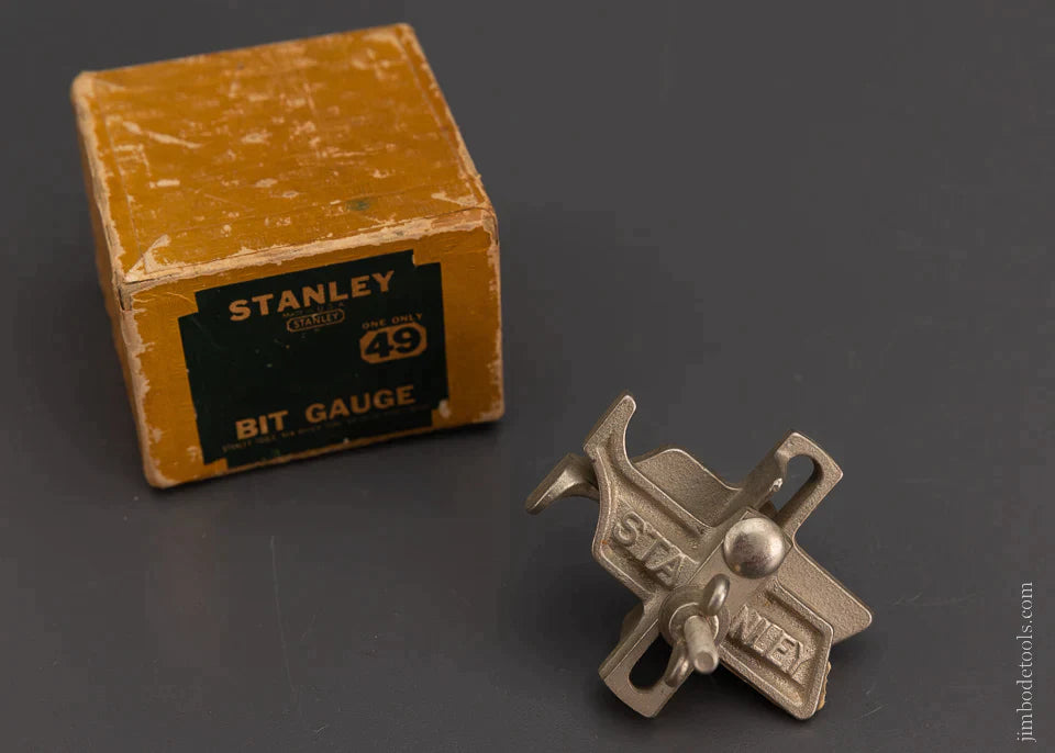 STANLEY No. 49 Auger Bit Gauge Depth Stop Mint in Box - 105987