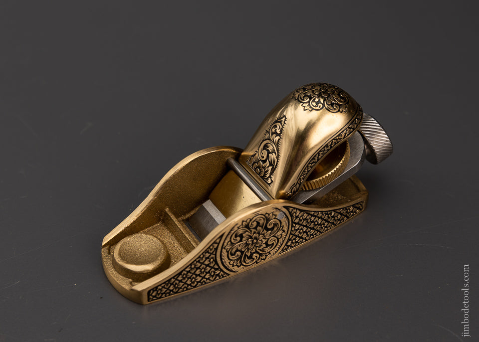 Pretty Adjustable No. 101 Bronze Block Plane Engraved by MIKHAIL DAVYDOV - 106104