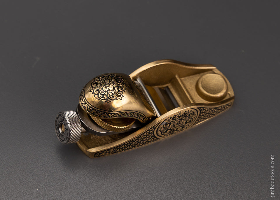 Pretty Adjustable No. 101 Bronze Block Plane Engraved by MIKHAIL DAVYDOV - 106104