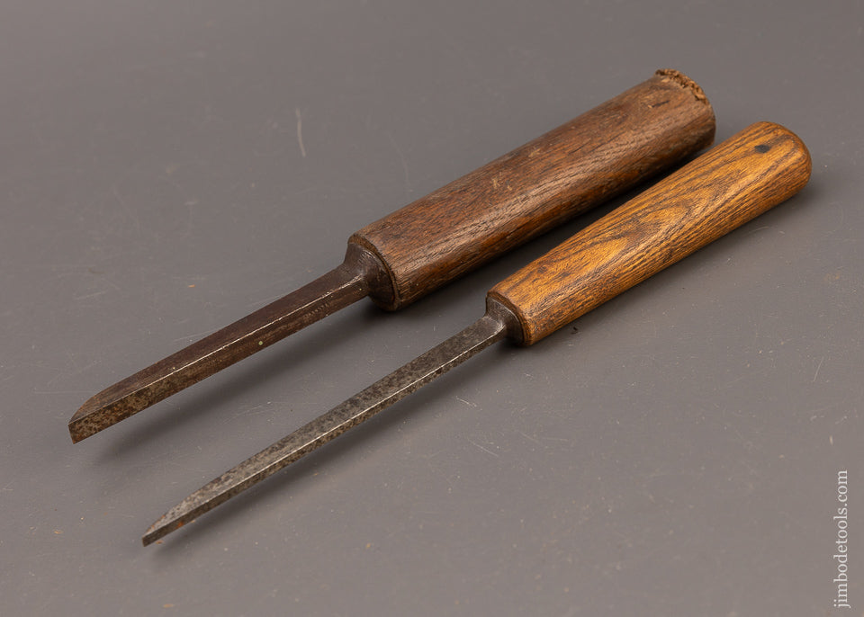 1/8 & 1/4 Inch 18th Century Pig Sticker Mortise Chisels - 109169