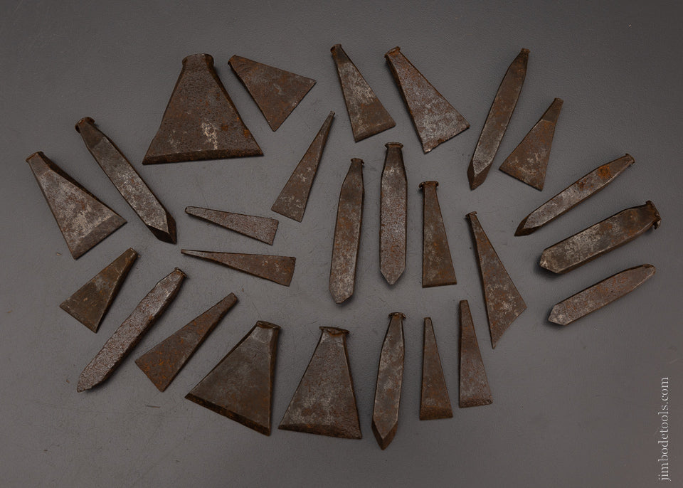 Comprehensive Set of 26 Rare File Maker’s Stitching Chisels - 106611
