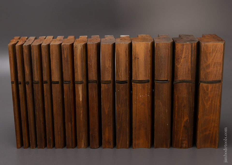G.W. DENISON & CO. Set of 14 Hollow & Round Planes - 107213
