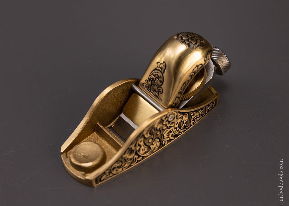 Pretty Adjustable No. 101 Bronze Block Plane Engraved by MIKHAIL DAVYDOV - 107760