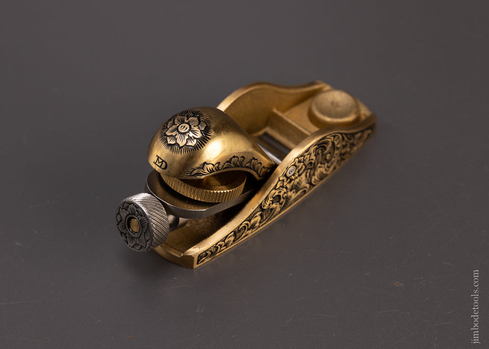 Pretty Adjustable No. 101 Bronze Block Plane Engraved by MIKHAIL DAVYDOV - 107760