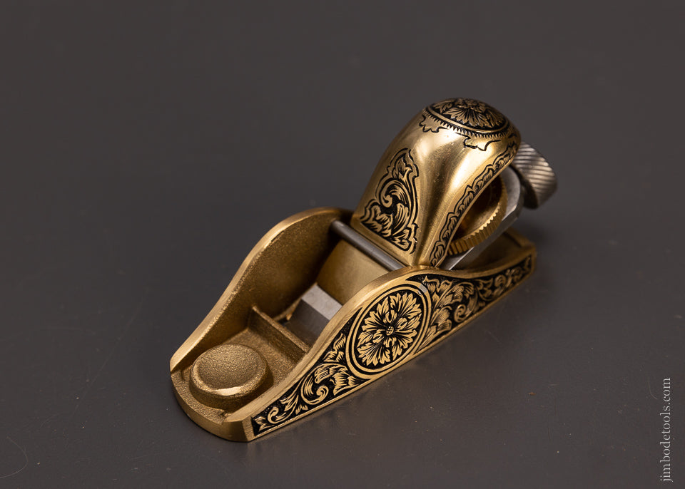 Pretty Adjustable No. 101 Bronze Block Plane Engraved by MIKHAIL DAVYDOV - 107761