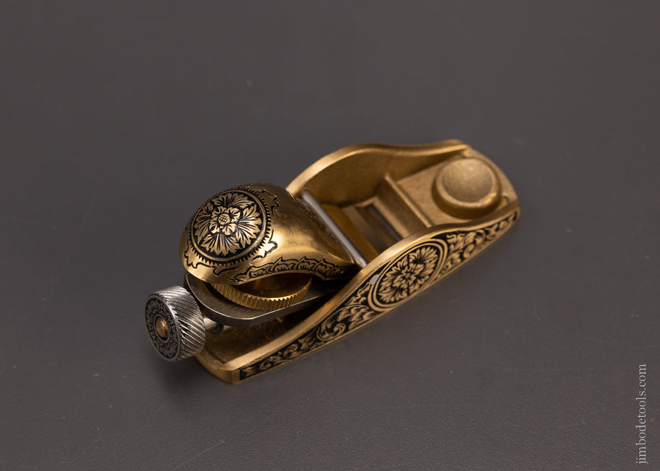 Pretty Adjustable No. 101 Bronze Block Plane Engraved by MIKHAIL DAVYDOV - 107761