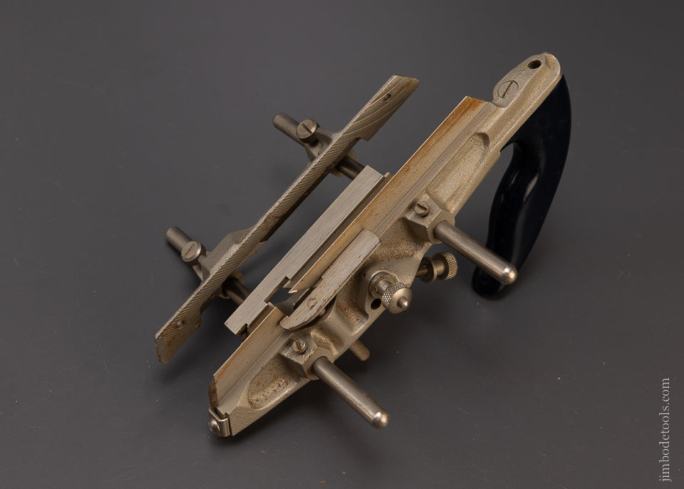 RECORD No. 050C Plow Plane Near Mint with All 18 Cutters & 2 Stops - 107856