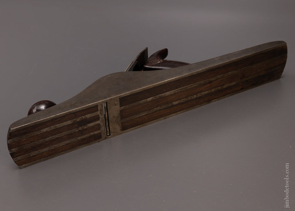 Exceptional Premium STEERS PATENT Bench Plane with Rosewood Strips - 107884