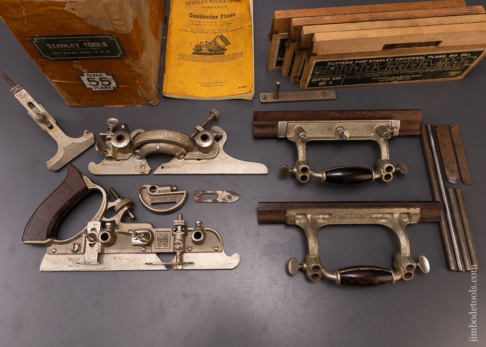 SWEETHEART STANLEY No. 55 Combination Plane 100% Complete in Original Box - 108226