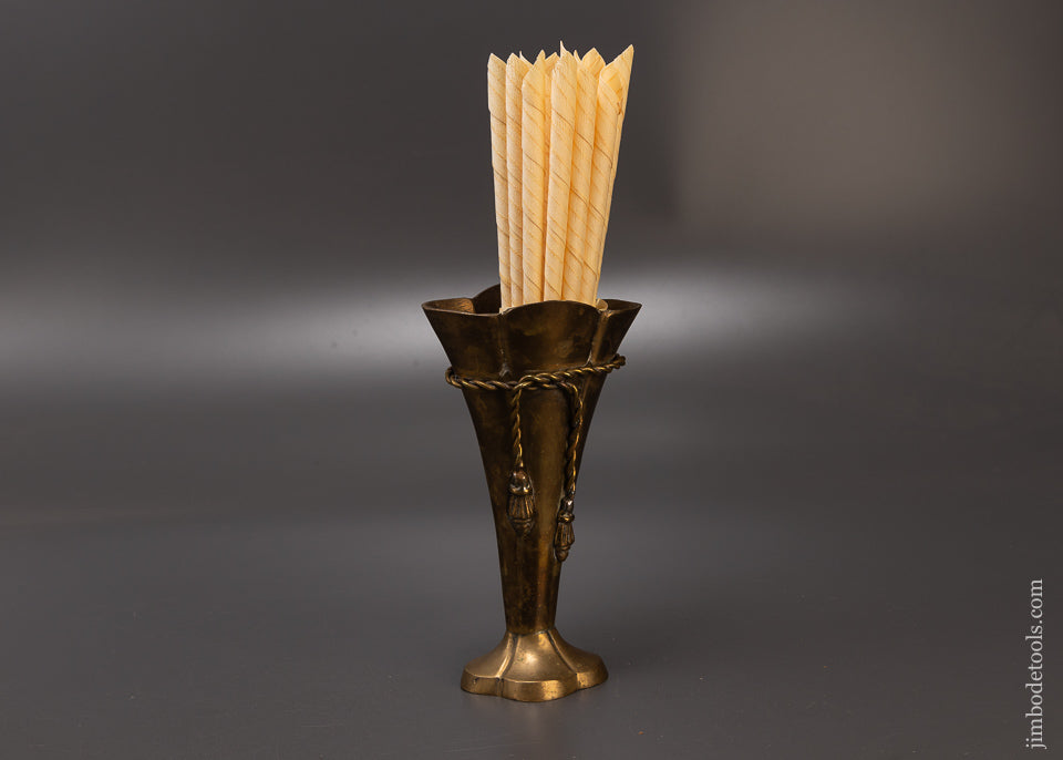 6 Inch Brass Mantle Top Spill Holder - 108466