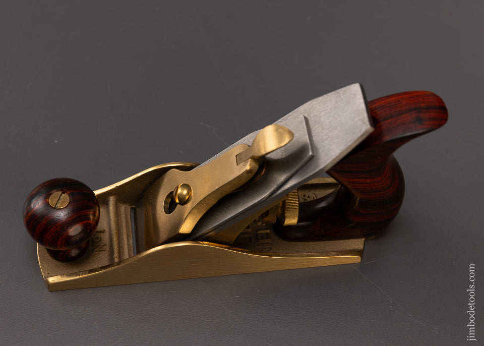 Rare LIE NIELSEN Bronze No. 1 Smooth Plane with COCOBOLO Handles - 108726