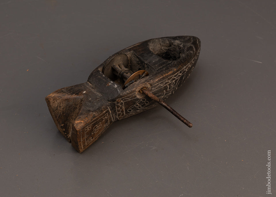 Very-Early-Fancy-Fish-Shaped-Sumitsubo-Japanese-Ink-Line-108729