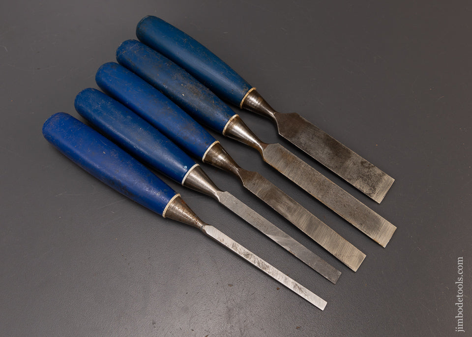 Fine Set of 5 MARPLES BLUE CHIP Bevel Edge Chisels -- 108736 – Jim Bode ...