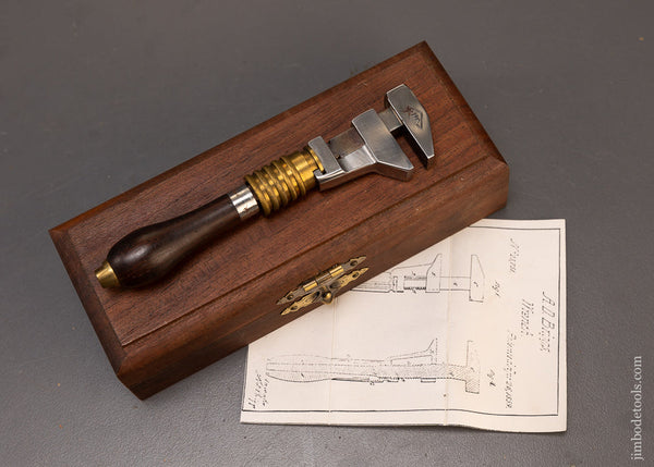 Stunning Miniature 4 1/2 Inch A.D. BRIGG’S PATENT Wrench by HILARY KLEIN in Original Box - 109375