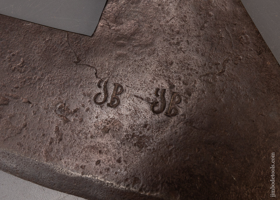 Sweet Hand-Forged Pennsylvania Goosing Axe Signed JB - 110564