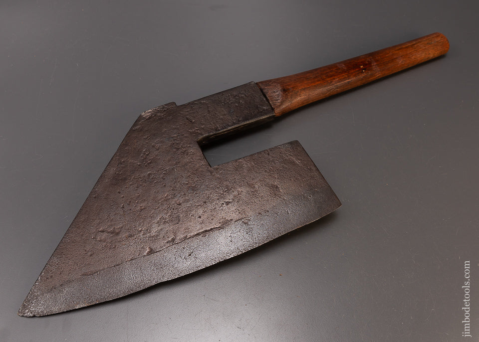 Sweet Hand-Forged Pennsylvania Goosing Axe Signed JB - 110564