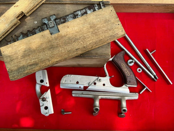 100 Complete & Mint STANLEY No. 50 Combination Plow Plane in Custom Box - 110590