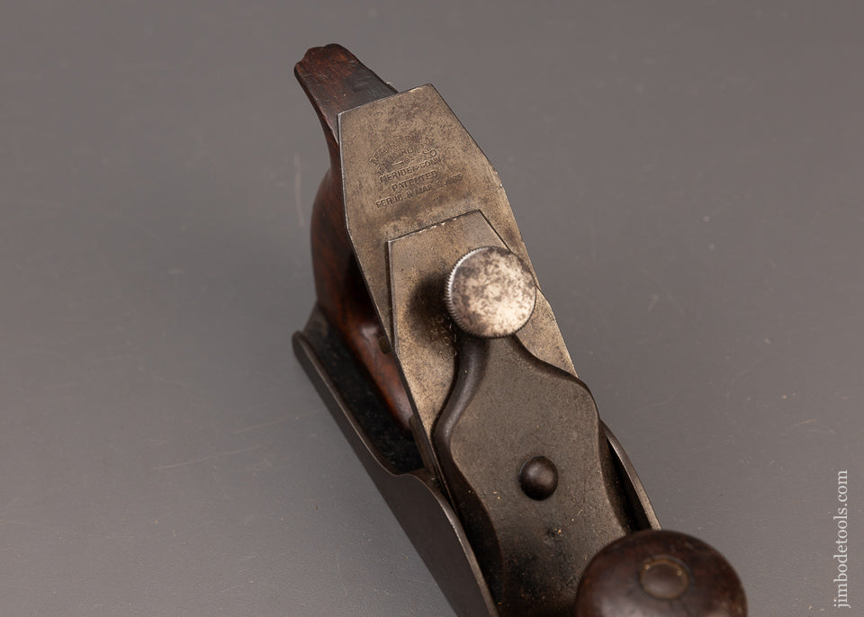 Very Rare MERIDEN MALLEABLE IRON CO. Adjustable Smooth Plane with Adjustable Mouth Ca. 1883-88 - 110708