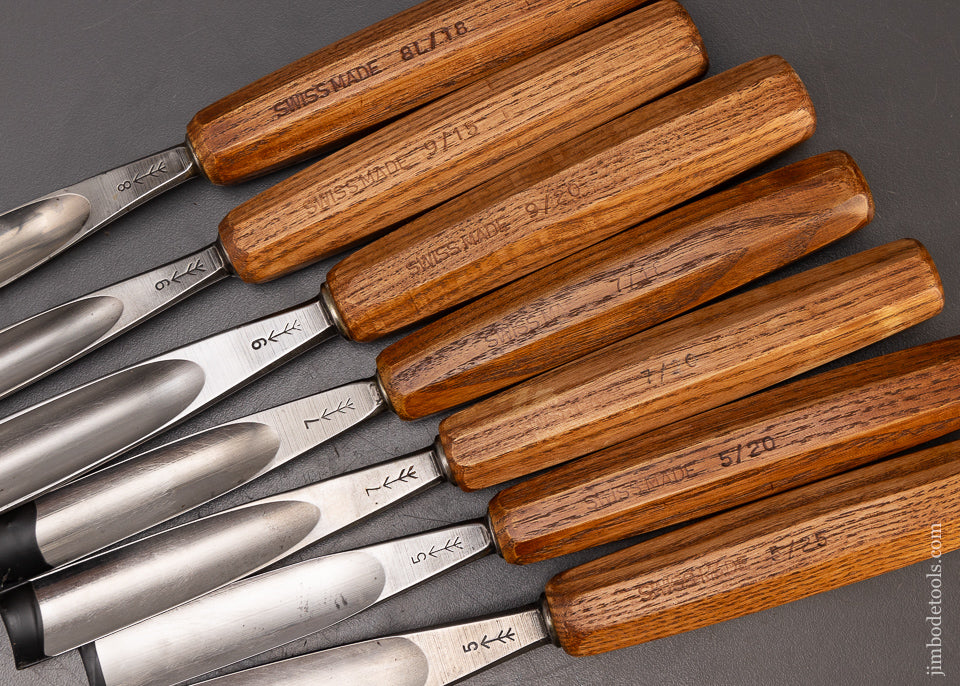 Mint Set of 7 Large Size PFEIL SWISS MADE Carving Tools Chisels Gouges ...