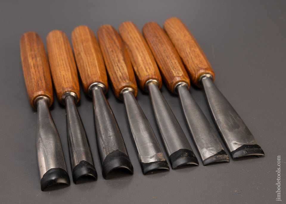 Mint Set of 7 Large Size PFEIL SWISS MADE Carving Tools Chisels Gouges - 110844
