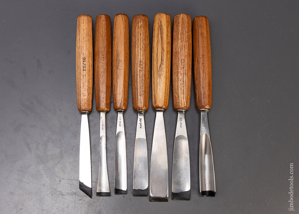 Mint Set of 7 Large Size PFEIL SWISS MADE Carving Tools Chisels Gouges ...