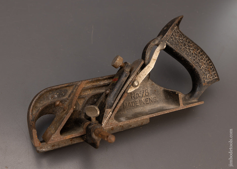 STANLEY No. 78 Rabbet Plane Good+ Complete - 110944