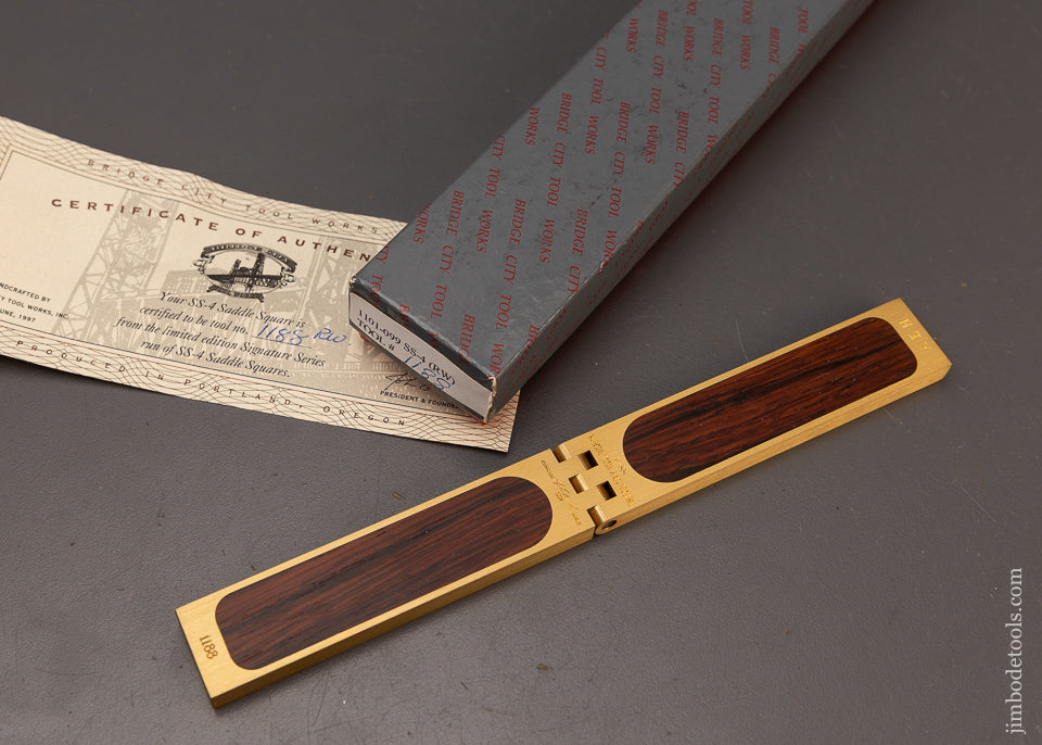 BRIDGE CITY TOOL WORKS SS-4 Rosewood Mint in Box - 111058
