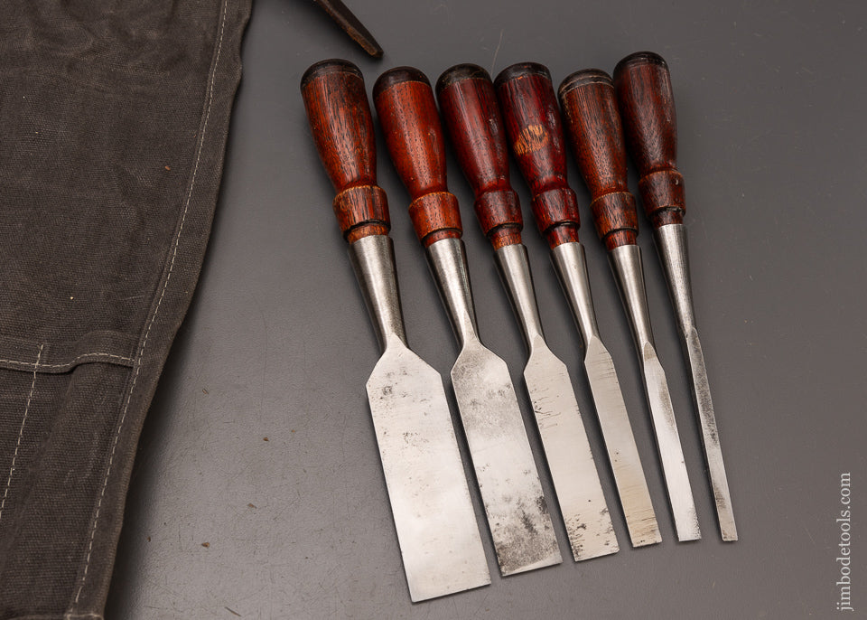 Fine Set of 6 STANLEY No. 750 Chisels - 111106