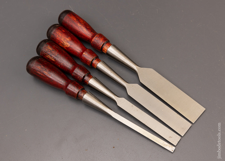 Extra Fine with DECALS Set of 4 STANLEY No. 750 Chisels - 111112